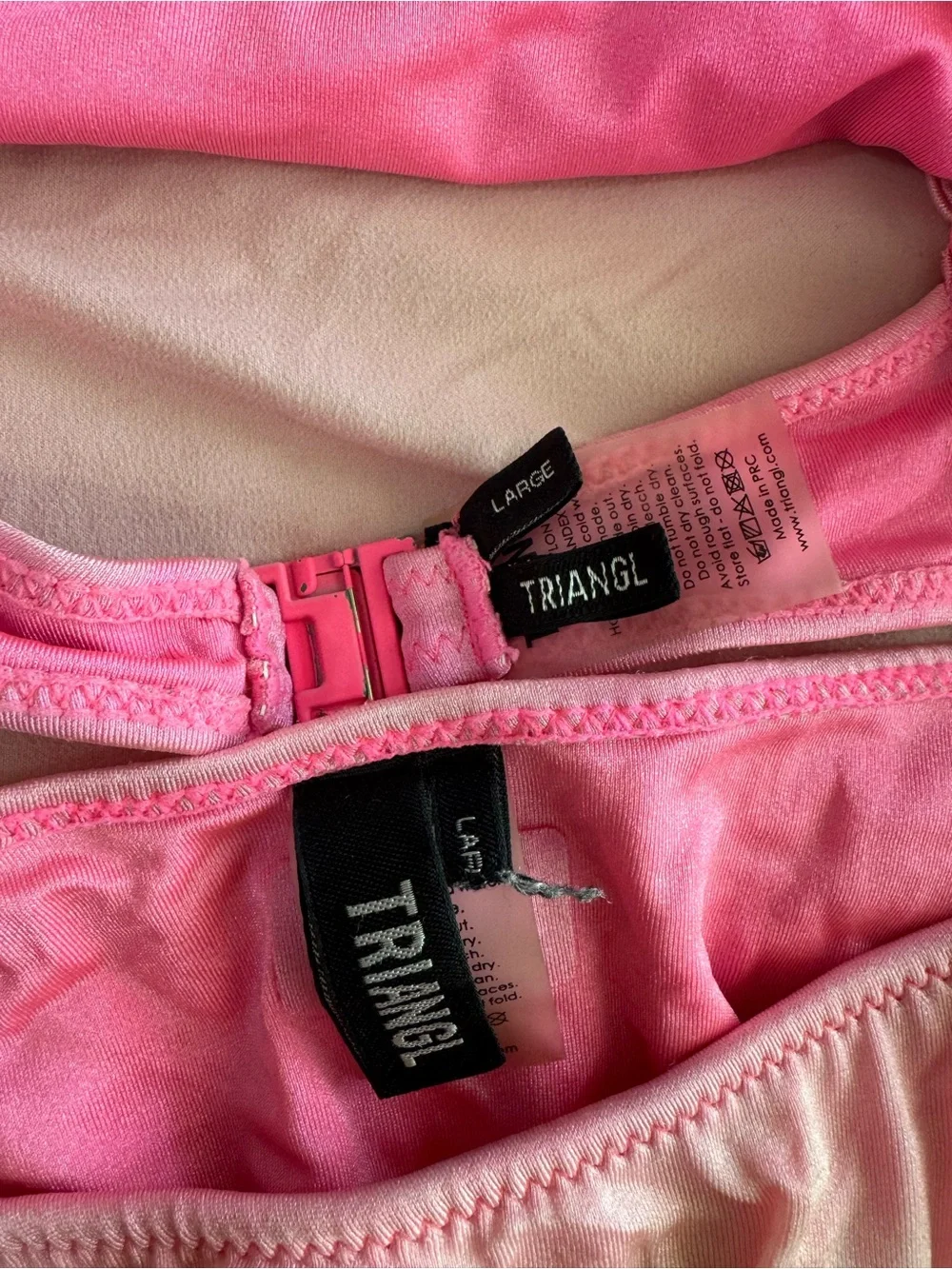 Triangl Pink Tie-Dye Two-Piece Bikini Set